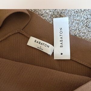 Babaton Camel Knit Top
